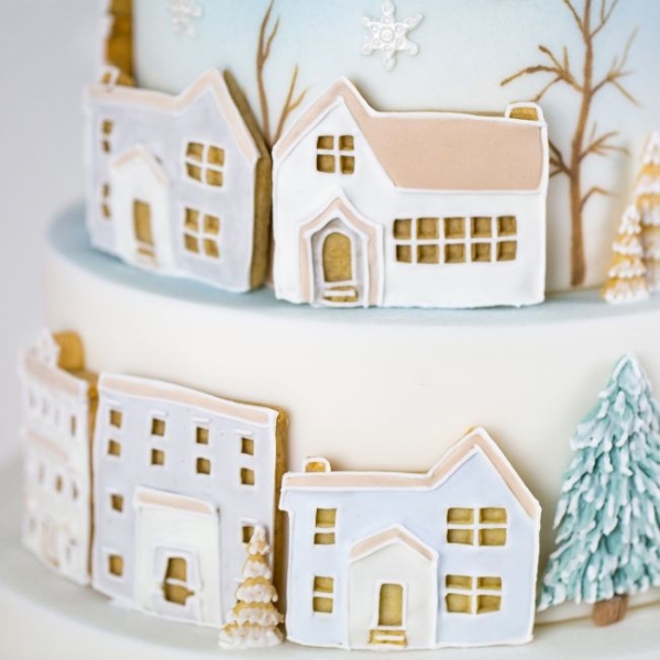 Silicone Mould - Winter Village